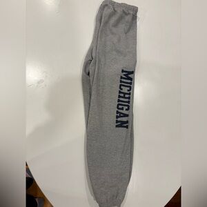 Gray University of Michigan Sweatpants - Go Blue!